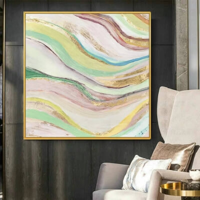 Colour Waves Moderne Kunst Abstrakt Leinwand original