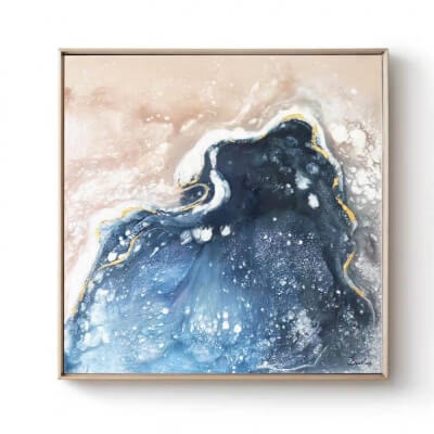 Ocean from the Sky  Moderne Kunst Abstrakt Leinwand original