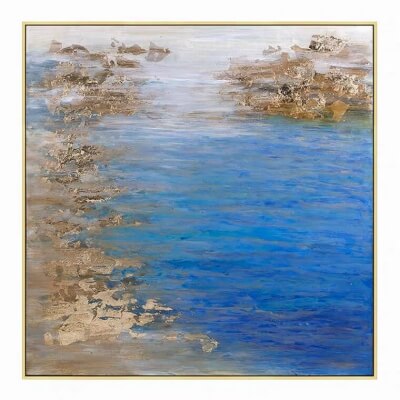 Blue Water  Moderne Kunst Abstrakt Leinwand original