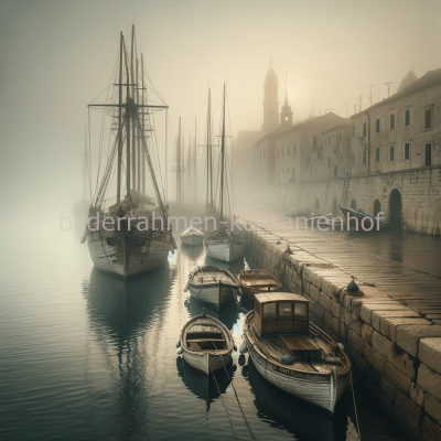 Segelschiff im Hafen 1