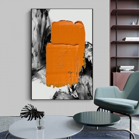 Moderne Kunst Orange Abstrakt