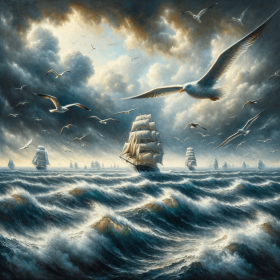 Segelschiffe bei starken Wind 2