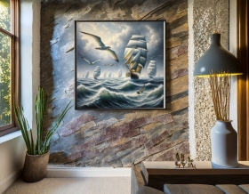Segelschiffe bei starken Wind 1