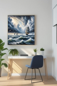Segelschiffe bei starken Wind 3