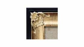 König Ludwig Bilderrahmen Gemälde Barock Prunk Rahmen Holz Gold 79x69 cm Antik Look